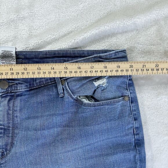 Ava & Viv Plus Size Women's Jeans 20 Light Blue Distressed - Picture 3 of 6